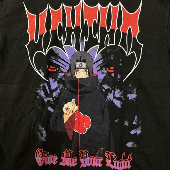 Naruto Shippuden Uchiha Itachi Give Me Your Light T-Shirt Medium - Picture 2 of 4